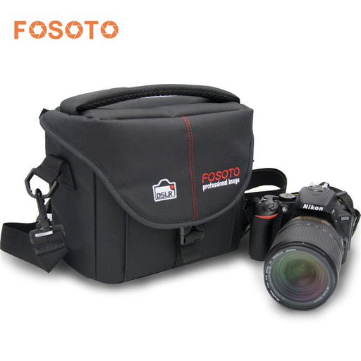 fosoto Camera Bag Nylon Case Photo Video Photography Should Bags for Canon Nikon D3300 Sony Pentax Samsung Panasonic DSLR Camera