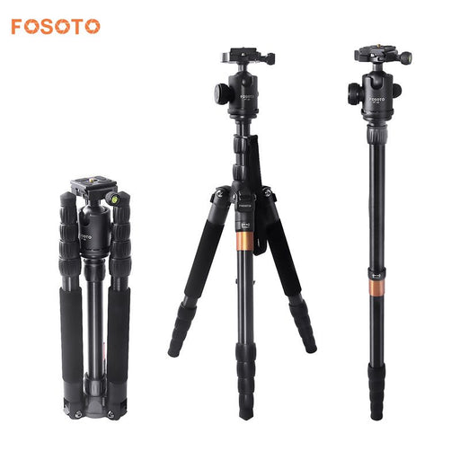 fosoto F-666 Professional Portable Q666 Tripod Monopod & 360 Degree Ball Head Quick Release Plate For Canon Nikon DSLR Camera