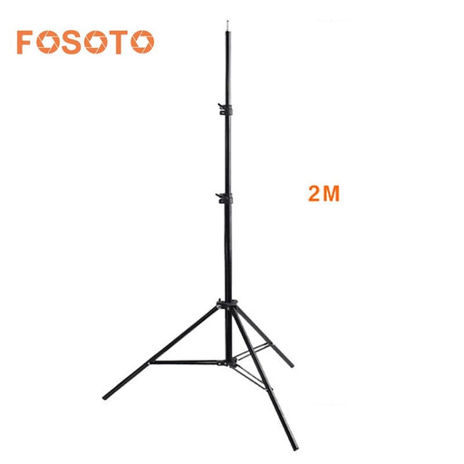 fosoto 2M RIng Light Lamp Tripod Stand With 1/4 Screw Head For Softbox Photo Video Reflector Lighting Flashgun Lamps RL-18 RL-12