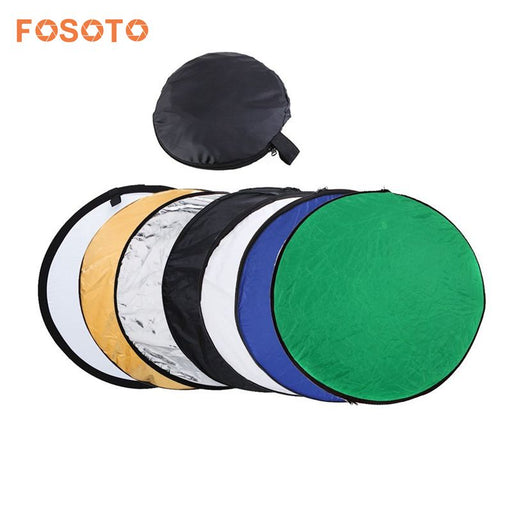 fosoto New products 32"/ 80cm 7 in 1 Portable Photography Studio Multi Photo Disc Collapsible Light Reflector